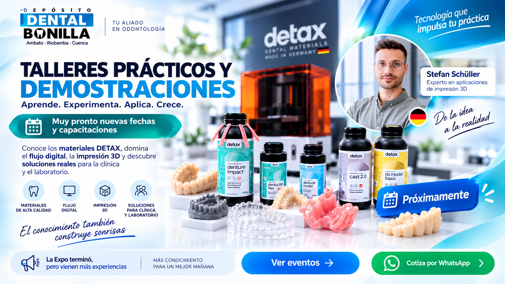 Gracias Expo Dental 2026 próximos eventos Dental Bonilla