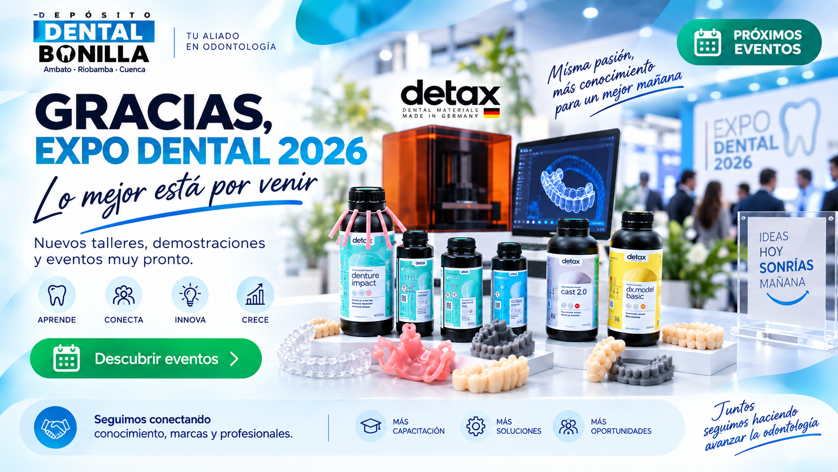 Dental Bonilla talleres prácticos y demostraciones DETAX